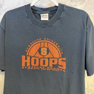 Vintage Syracuse Basketball T Shirt Mens Large 21x27.5 Blue Y2K